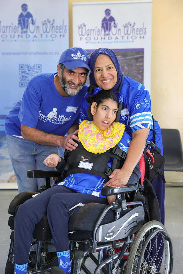 My People! Parents Ayub and Razia with Warrior Nura. Go TEAM NURA! What are we doing next?