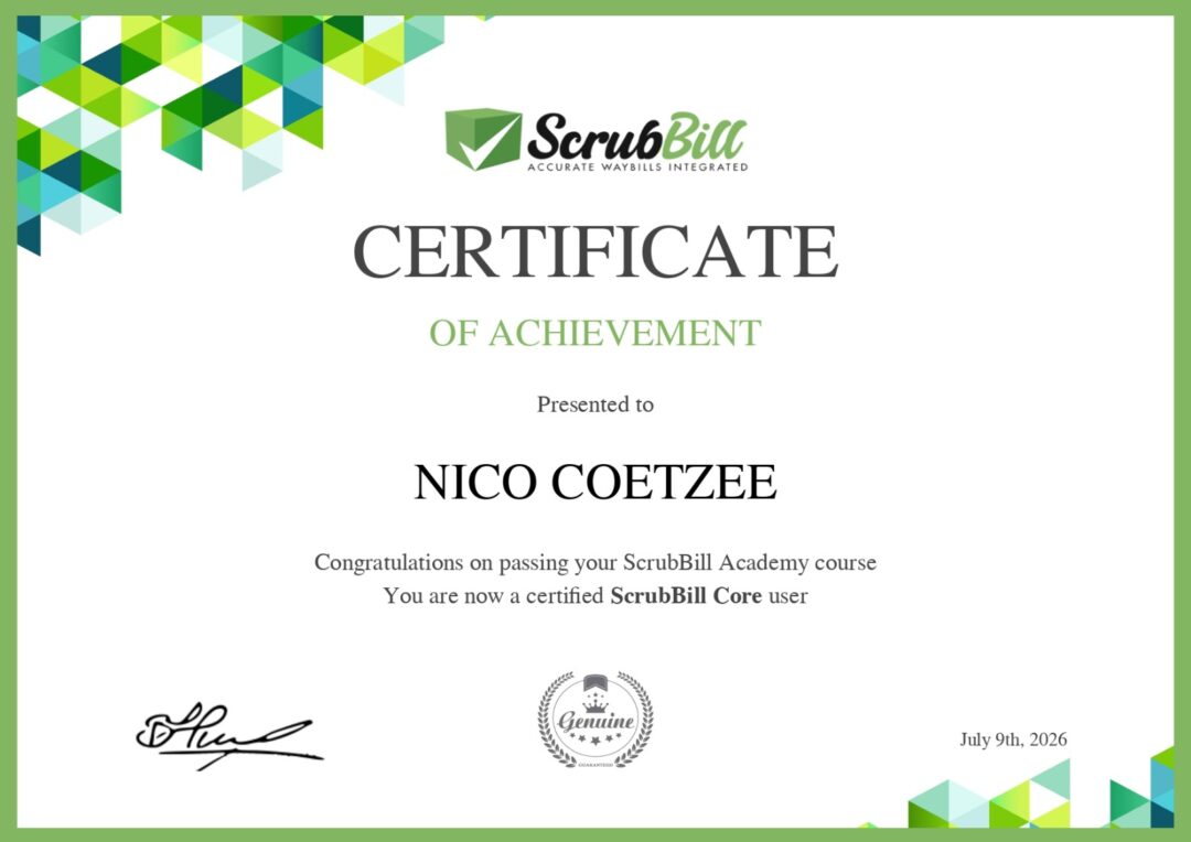 ScrubBill Academy certified means we know what we do when it comes to boxed bicycle shipments and routing between couriers in South Africa!